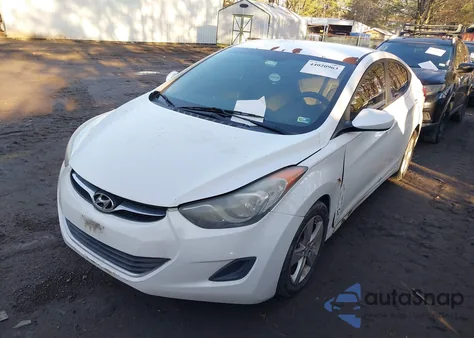 2013 Hyundai Elantra Gls z USA, uszkodzony, nr VIN 5NPDH4AE7DH337799